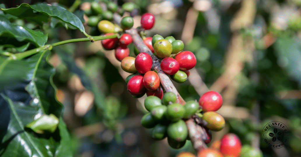 コーヒー豆の産地による違いを解説しています。