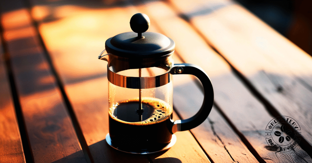 濃く抽出できるフレンチプレスでの淹れ方は意外と簡単。